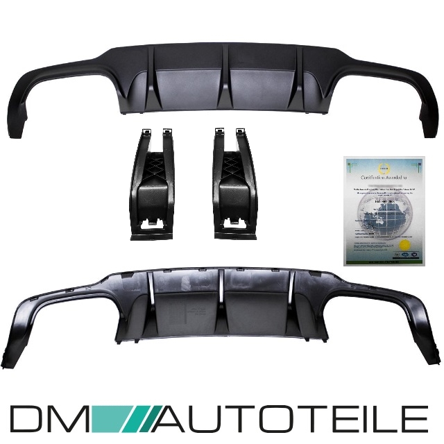 Maxton Design ABS Diffusor Heckschürzen Ansatz V.2 Für Mercedes Benz C-Klasse W204 AMG AMG Paket Facelift Schwarz Matt - Buy Online At CFD